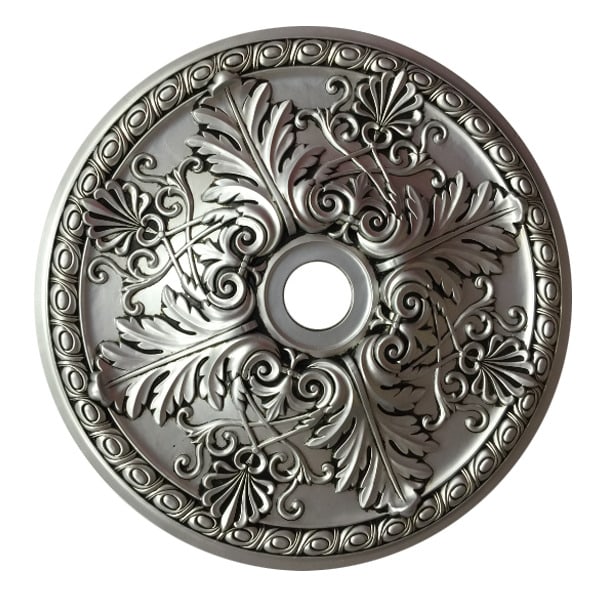 33" Round Chandelier Ceiling Medallion French Silver Foyer Dining Room Kitchen: 33" Round Chandelier Ceiling Medallion French Silver Foyer Dining Room Kitchen Manufacturer Warranty: 1 year Mounting: Ceiling Mounted Diameter: 33" Item Width: 33" Item Length: 33" Item Height: 4" Oc