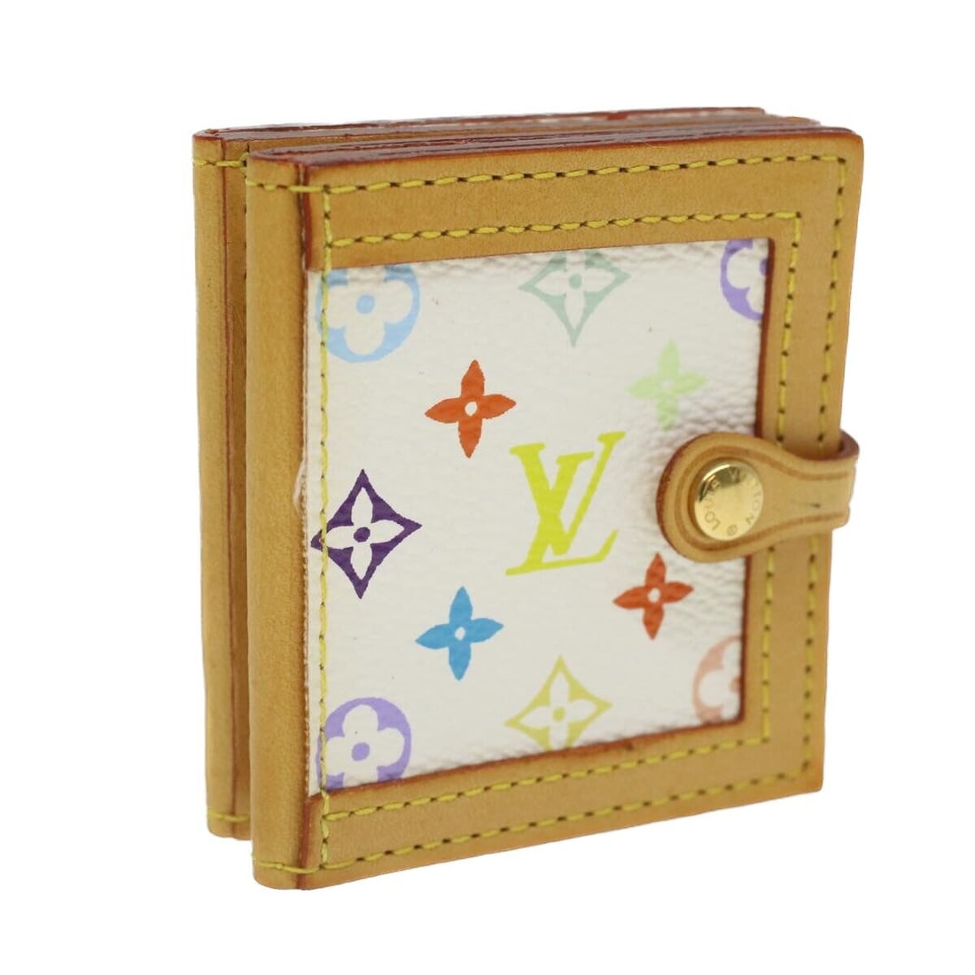 LOUIS VUITTON Monogram Multicolor Porte Photo 2 Frame White M58003 LV: LOUIS VUITTON Monogram Multicolor Porte Photo 2 Frame White M58003 LV Style: Photo Frame Material: Monogram Multicolor Canvas Color: White Bag Height: 0.6inch(Approx) / 1.5cm(Approx) Bag Depth: 2.6inc