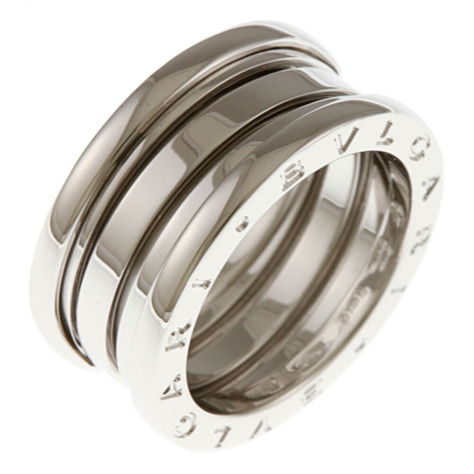 BVLGARI K18WG Ring / B.zero1 3 Band # 49 8.5 Silver Ladies 18K K18 White Gold Accelerating: BVLGARI K18WG Ring / B.zero1 3 Band # 49 8.5 Silver Ladies 18K K18 White Gold Accelerating Brand: Bvlgari Line: B.zero1 Country of Origin: Italy Number in Pack: 1 Gender: Women Color: Silver Material: