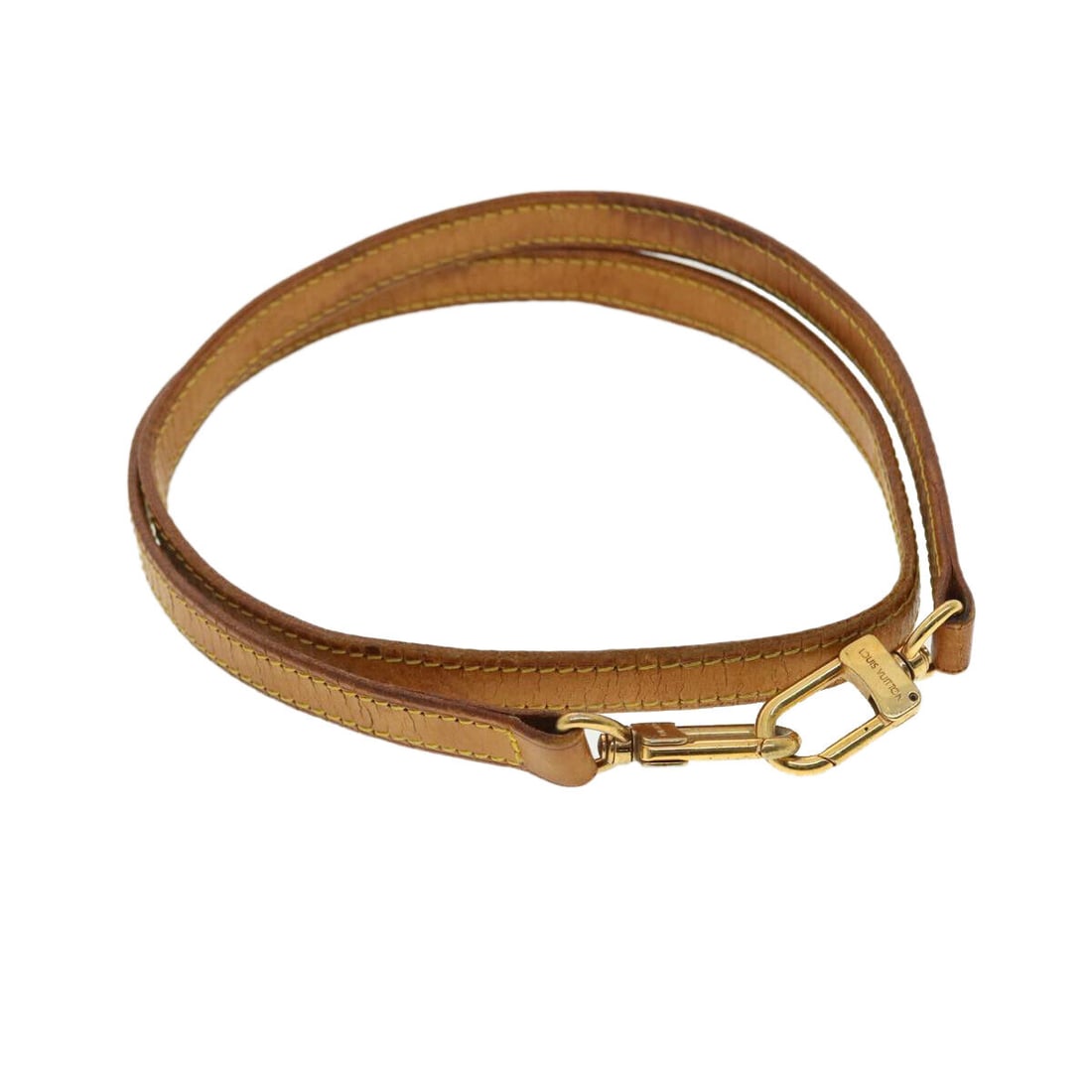 LOUIS VUITTON Shoulder Strap Leather 36.6"" Beige LV: LOUIS VUITTON Shoulder Strap Leather 36.6"" Beige LV Style: Shoulder Strap Material: Leather Color: Beige Bag Length: 0.6inch(Approx) / 1.5cm(Approx) Country Of Manufacture: France Type: Shoulder Stra