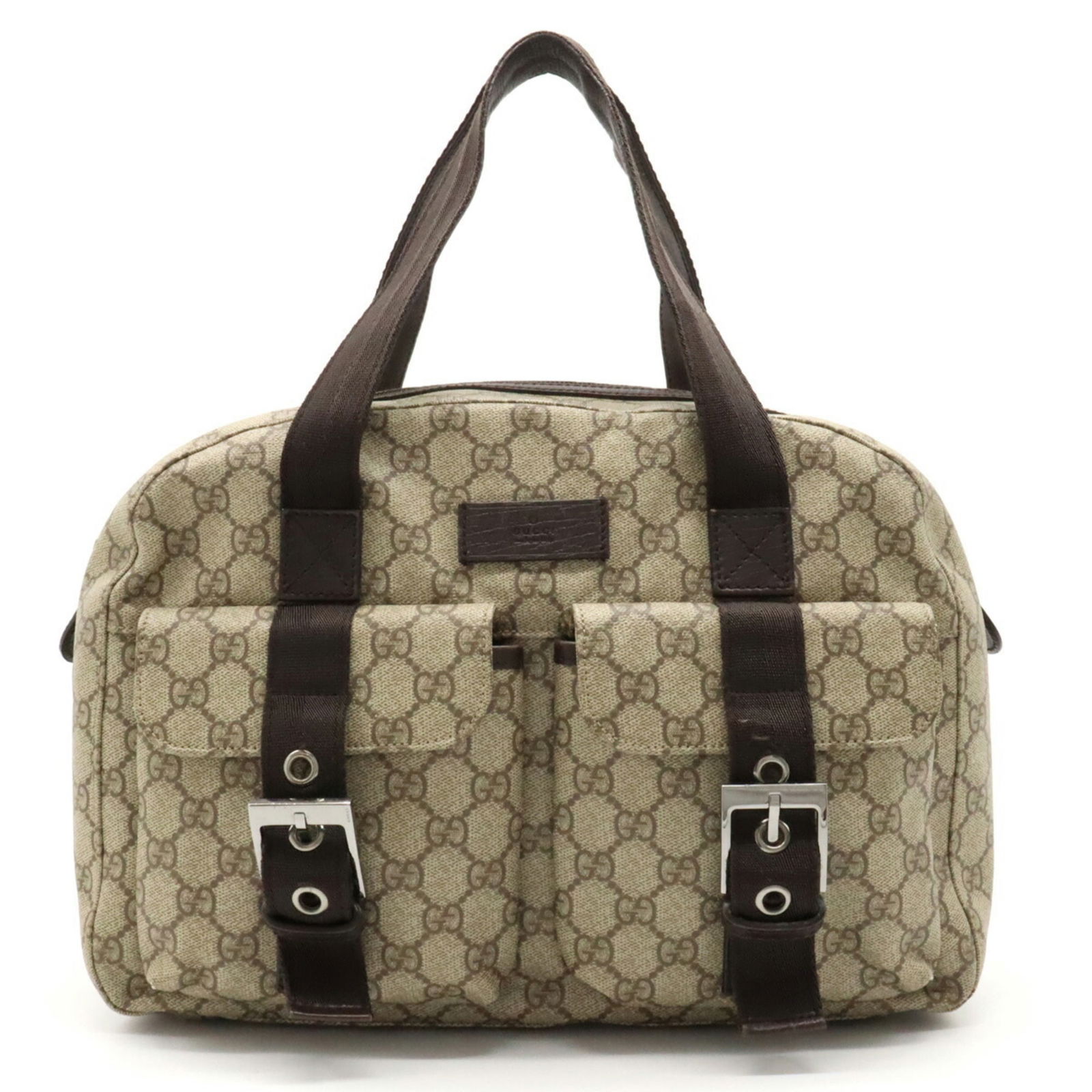 GUCCI Gucci GG Supreme Handbag Boston Bag PVC Leather Khaki Beige Dark Brown 140959: GUCCI Gucci GG Supreme Handbag Boston Bag PVC Leather Khaki Beige Dark Brown 140959 Brand: Gucci Type: Boston bag Handbag Material: GG Supreme GG Supreme: Color: Beige Dark brown Khaki Inner Pocket: Z