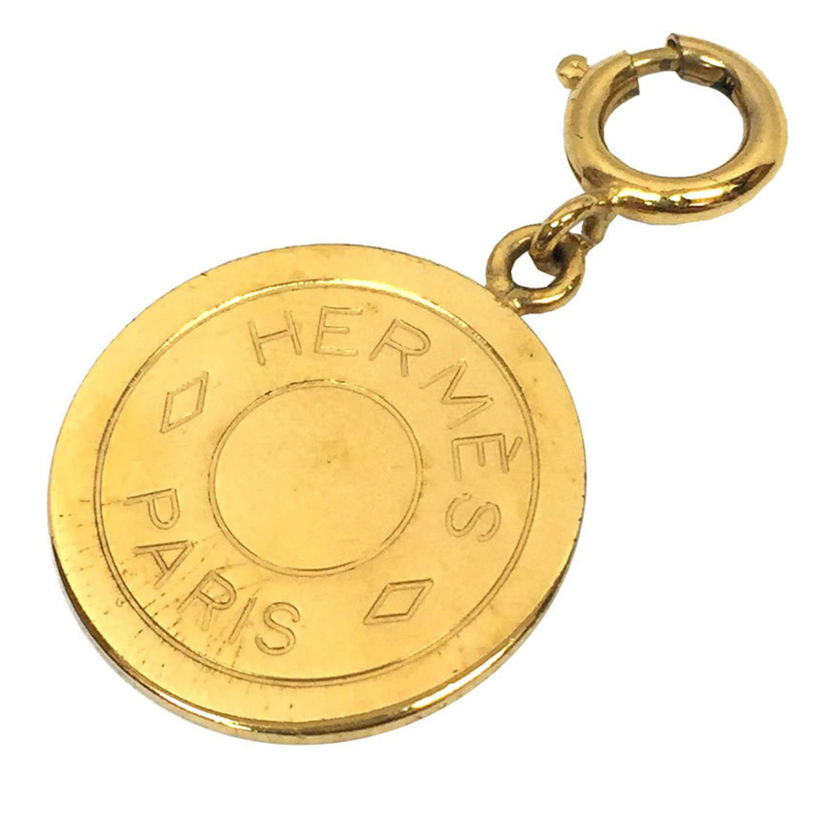 Hermes HERMES serie pendant top yellow gold: Hermes HERMES serie pendant top yellow gold Brand: Hermes Line: Sellier Necklace Type: Necklace Pendant Type: Pendant Gender: Men Women Unisex Material: Brass Color: Yellow gold Condition: Used (good)