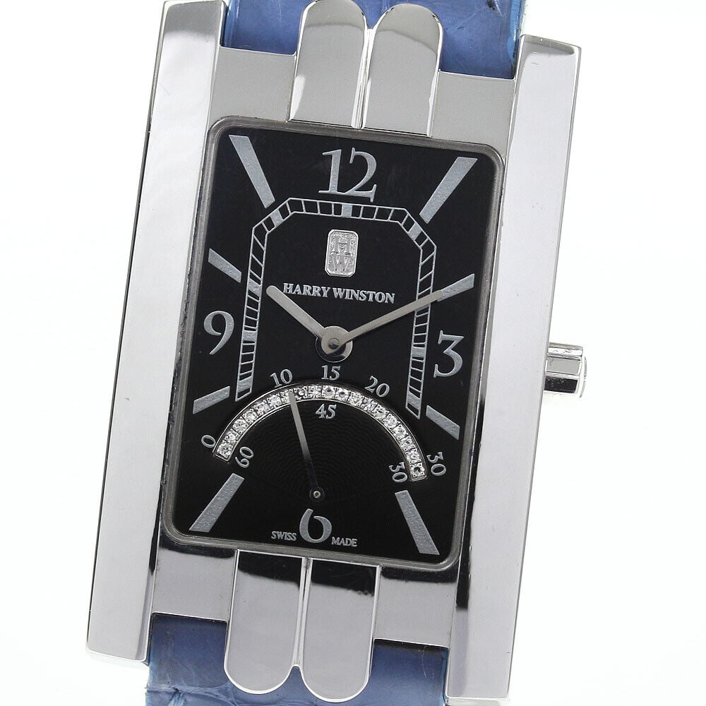Harry Winston Avenue Retrograde 310UQSRW Unisex Adult Watch Pre-Owned: Harry Winston Avenue Retrograde 310UQSRW Unisex Adult Watch Pre-Owned Type: wristwatch brandHarry Winston Model nameavenue genderUnisex adult case materialK18WG belt materialLeather/K18WG dial colorbl