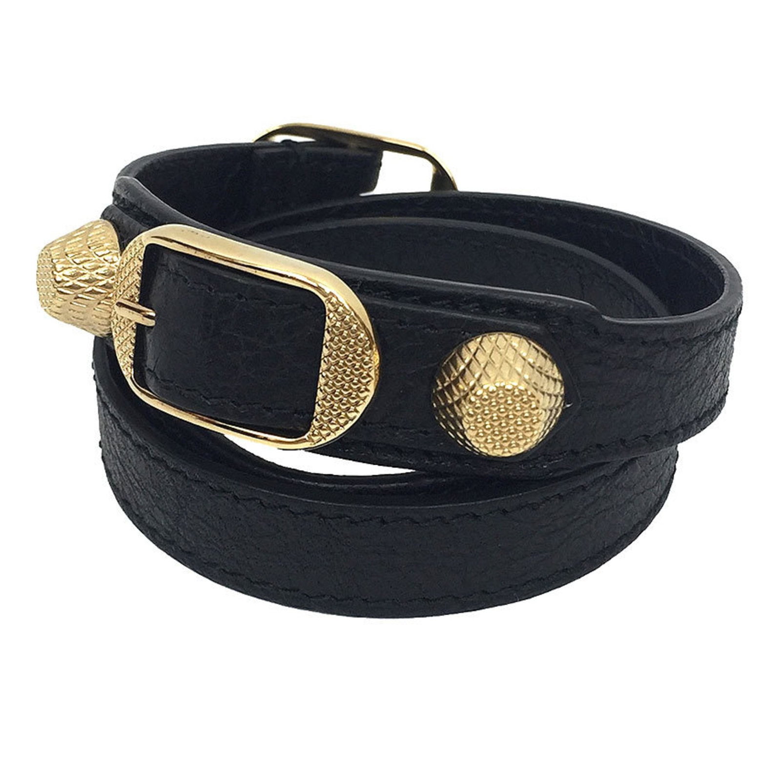BALENCIAGA Balenciaga Giant Bracelet 236345 Leather Black Gold: BALENCIAGA Balenciaga Giant Bracelet 236345 Leather Black Gold Brand: Balenciaga Type: Charm bracelet Gender: Unisex Women Men Material: Leather Color: Black Length: 46cm - 49cm / 18.11 - 19.29 Width: