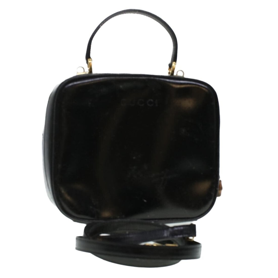 GUCCI Vanity Cosmetic Pouch Enamel 2way Black: GUCCI Vanity Cosmetic Pouch Enamel 2way Black Style: Cosmetic Pouch Material: Enamel Exterior Color: Black Bag Height: 7.1inch(Approx) / 18cm(Approx) Bag Depth: 3.7inch(Approx) / 9.5cm(Approx) Bag Len