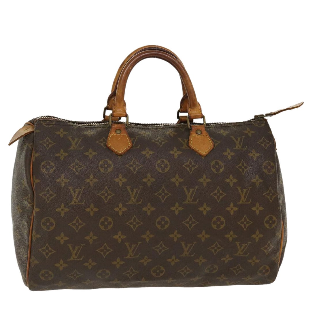 LOUIS VUITTON Monogram Speedy 35 Hand Bag M41524 LV: LOUIS VUITTON Monogram Speedy 35 Hand Bag M41524 LV Style: Hand Bag Material: Monogram Canvas Exterior Color: Monogram Bag Height: 9.1inch(Approx) / 23cm(Approx) Bag Depth: 7.5inch(Approx) / 19cm(Appr