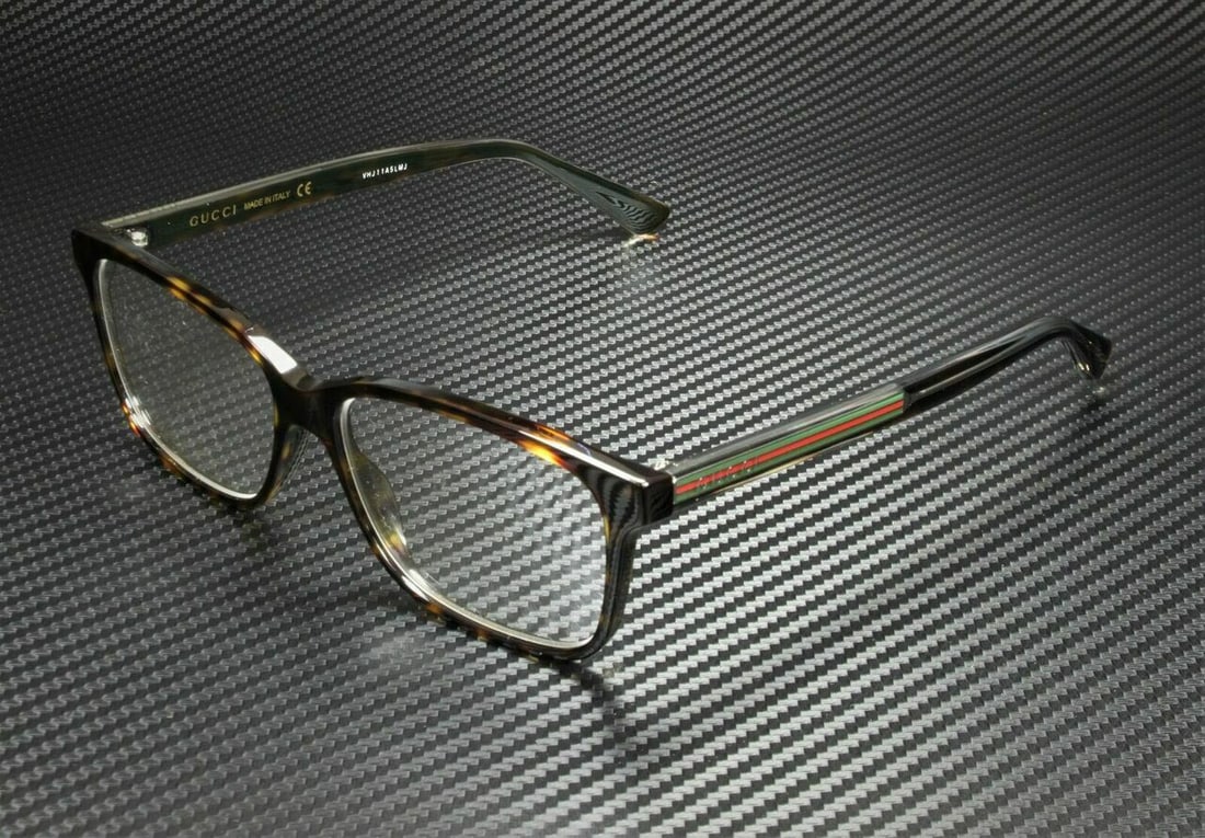 GUCCI GG0530O 005 Square Rectangle Havana Shiny Crystal 57 mm Mens Eyeglasses: GUCCI GG0530O 005 Square Rectangle Havana Shiny Crystal 57 mm Mens Eyeglasses Frame Color: Beige Style: Rectangle Type: Eyeglasses New The BIDHAUS Guarantee: All items in this auction are guaranteed t
