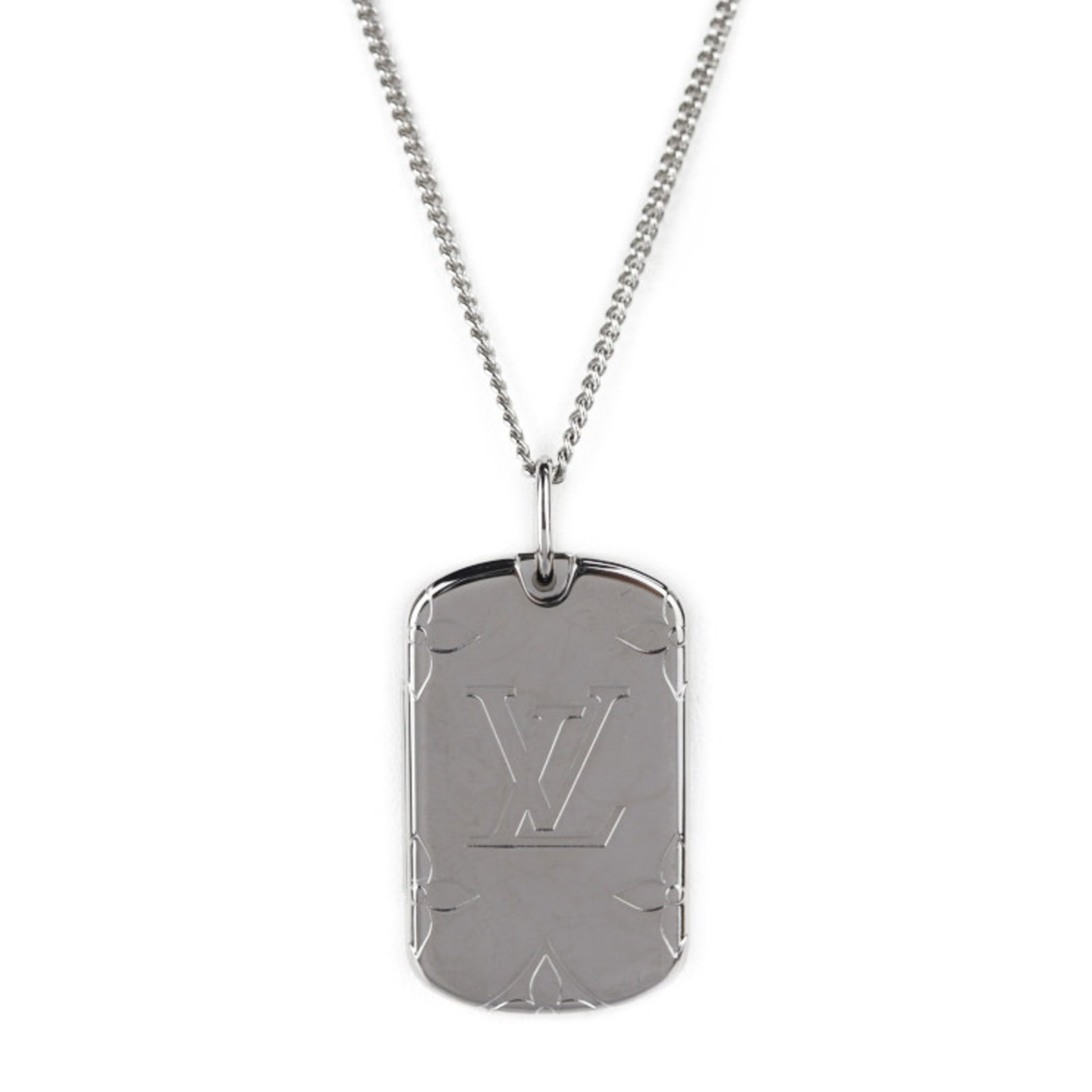 LOUIS VUITTON Louis Vuitton monogram locket necklace M62484 metal silver pendant: LOUIS VUITTON Louis Vuitton monogram locket necklace M62484 metal silver pendant Brand: Louis Vuitton Line: Monogram Necklace Type: Necklace Pendant Type: Pendant Style: Fashion Gender: Men Women Mate