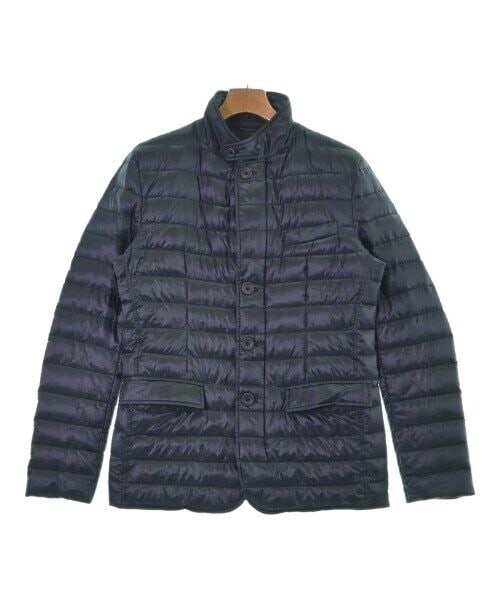HERNO Down Jacket / Down Vest Navy 48(Approx. L): HERNO Down Jacket / Down Vest Navy 48(Approx. L) Style: Puffer Jacket Color: Navy "Size (Men's): 48 (L rank)" Size Type: Regular Type: Down jacket / down vest B: Reasonable Wear and Tear The BIDHAUS G