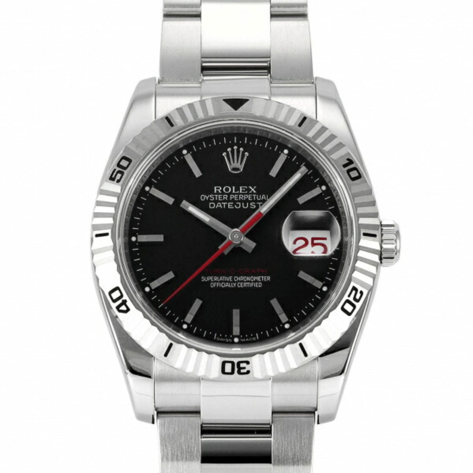 Rolex ROLEX Datejust Turn-O-Graph 116264 Black Dial Watch Men's: Rolex ROLEX Datejust Turn-O-Graph 116264 Black Dial Watch Men's Brand: Rolex Line: Datejust Type: Wristwatch Gender: Men Material (Case): Stainless steel White gold Material (Band): Stainless steel Wh