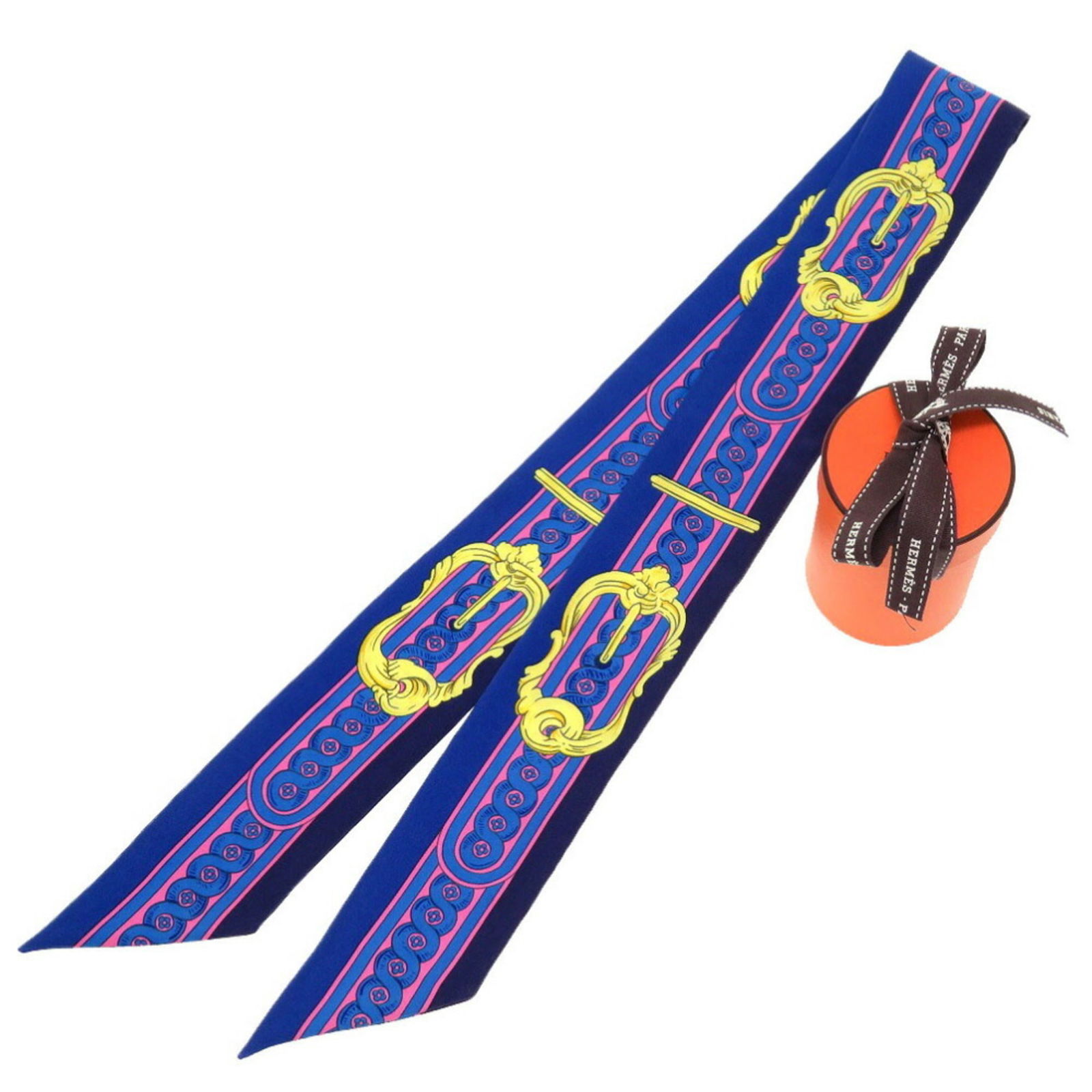 Hermes Twilly Bride de Cour 2021 silk blue scarf muffler: Hermes Twilly Bride de Cour 2021 silk blue scarf muffler Brand: Hermes Line: Twilly Country of Origin: France Type: Scarf Season: Spring/summer Gender: Unisex Women Men Color: Blue Material: Silk Silk