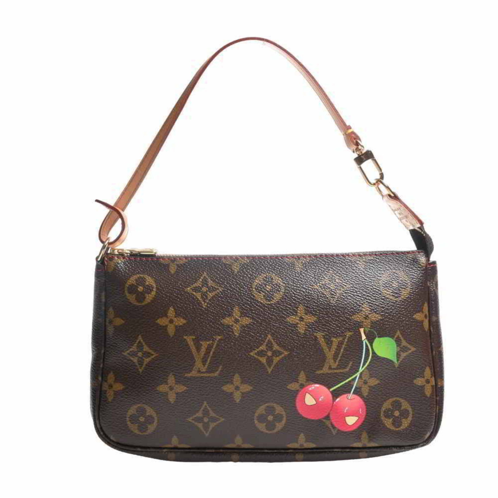 LOUIS VUITTON Louis Vuitton Monogram Cherry Pochette Accessoire Pouch M95008 Brown: LOUIS VUITTON Louis Vuitton Monogram Cherry Pochette Accessoire Pouch M95008 Brown Brand: Louis Vuitton Line: Monogram Cherry Model: M95008 Type: Pochette Pouch Material: PVC PVC: Color: Brown Hardwar