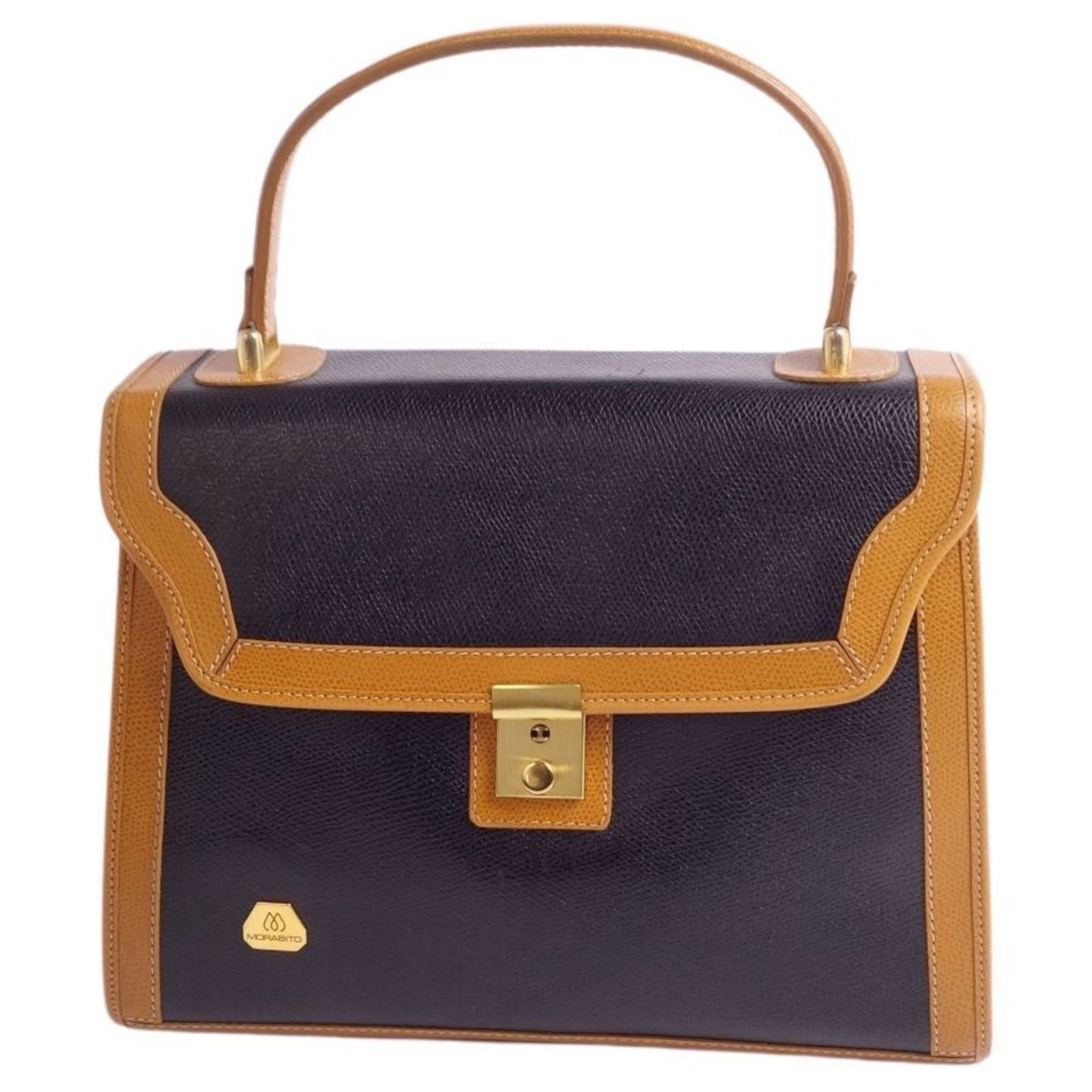 MORABITO Bag Handbag Calf Leather Women's Black/Beige 7: MORABITO Bag Handbag Calf Leather Women's Black/Beige 7 Brand: Morabito Type: Handbag Material: Leather Leather: Leather/Fur Type: Calfskin Color: Beige Black Gender: Women Size (HxWxD): 21cm x 26.5cm