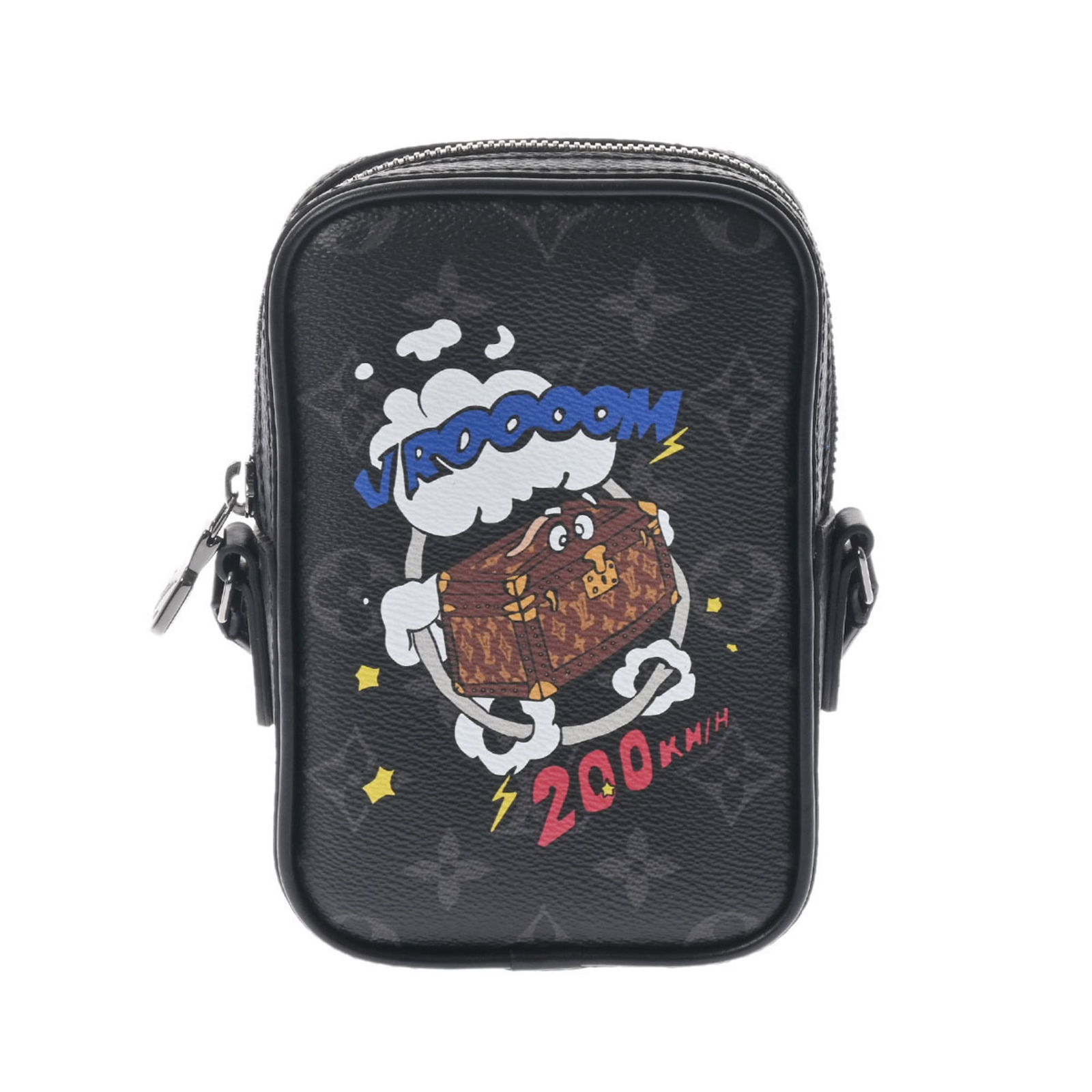 LOUIS VUITTON Louis Vuitton Monogram Eclipse Danube PPM Trunk Print Black M45928 Men's Shoulder Bag: LOUIS VUITTON Louis Vuitton Monogram Eclipse Danube PPM Trunk Print Black M45928 Men's Shoulder Bag Brand: Louis Vuitton Type: Shoulder bag Material: Monogram Eclipse Monogram Eclipse: Color: Black Ge