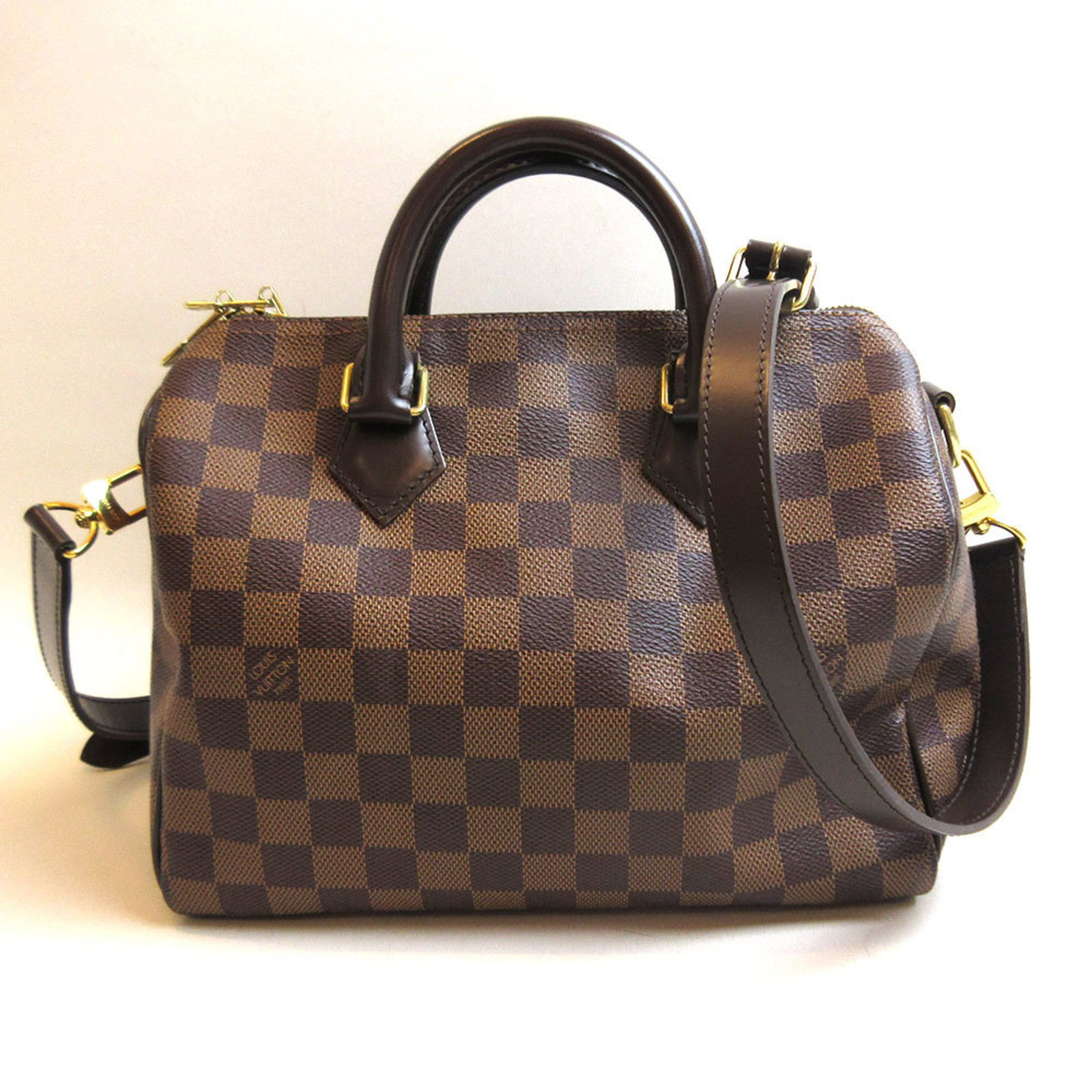 Louis Vuitton Speedy 25 Bandouliere Boston Bag Hand Ladies Damier N41181 LOUISVUITTON: Louis Vuitton Speedy 25 Bandouliere Boston Bag Hand Ladies Damier N41181 LOUISVUITTON Brand: Louis Vuitton Type: Handbag Color: Damier Canvas Closure: Zipper Gender: Men Women Unisex Size (HxWxD): 19c