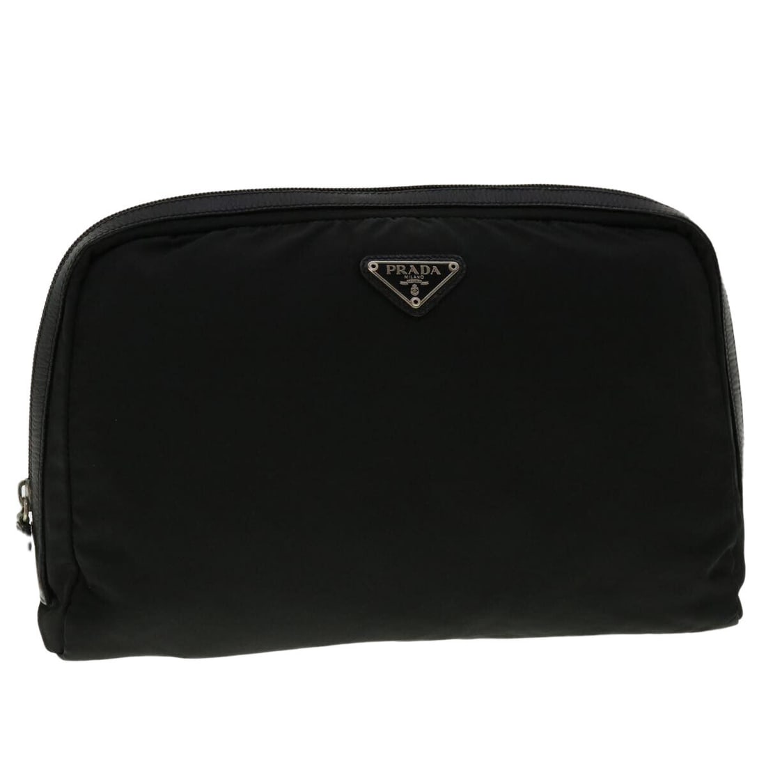 PRADA Pouch Nylon Black: PRADA Pouch Nylon Black Style: Pouch Material: Nylon Exterior Color: Black Bag Height: 7.1inch(Approx) / 18cm(Approx) Bag Depth: 2.8inch(Approx) / 7cm(Approx) Bag Length: 11.0inch(Approx) / 28cm(Appro