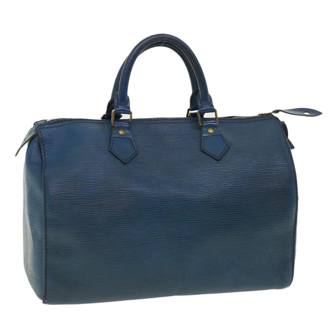LOUIS VUITTON Epi Speedy 30 Hand Bag Blue M43005 LV: LOUIS VUITTON Epi Speedy 30 Hand Bag Blue M43005 LV Style: Hand Bag Material: Epi Leather Exterior Color: Blue Bag Height: 8.3inch(Approx) / 21cm(Approx) Bag Depth: 6.7inch(Approx) / 17cm(Approx) Bag 