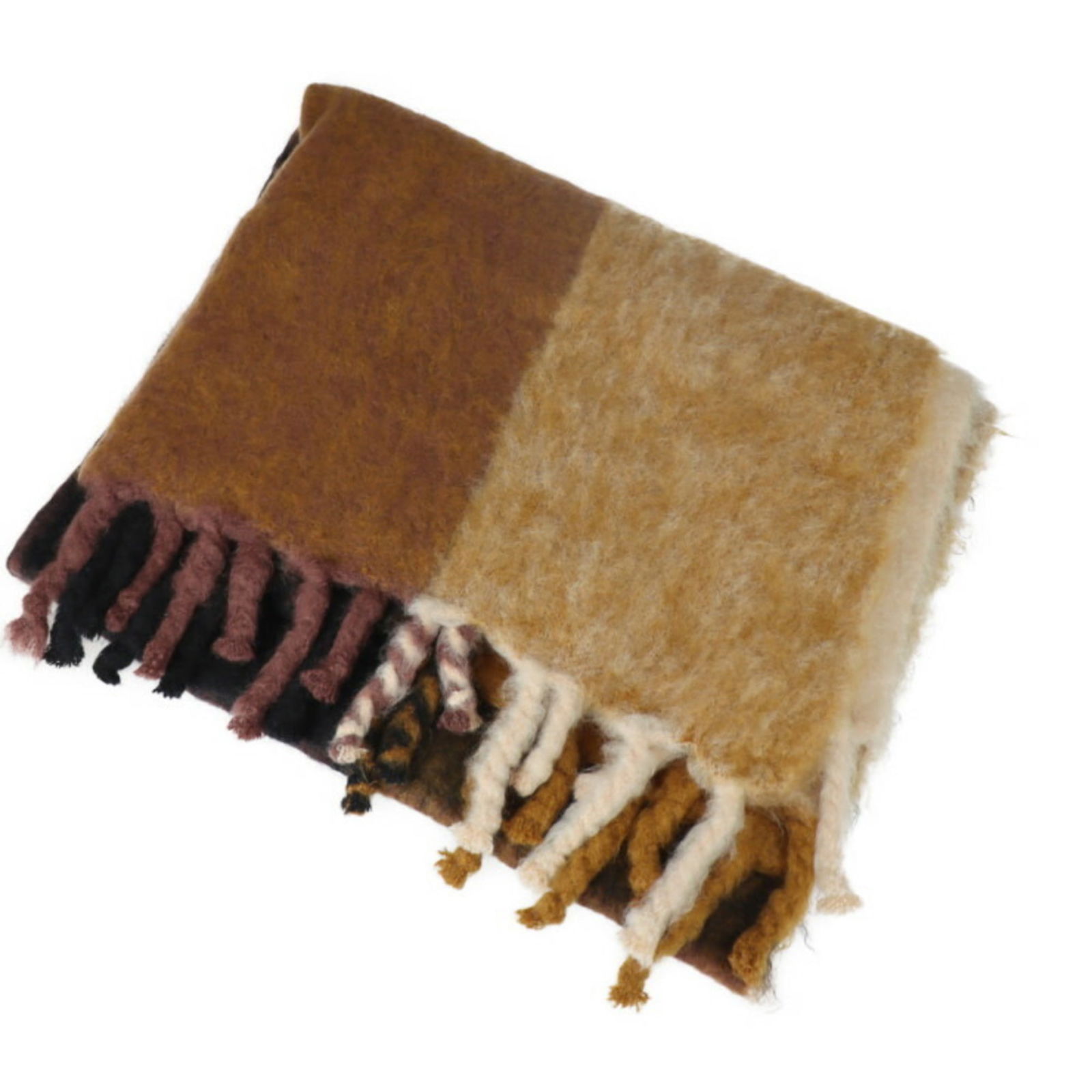 HERMES Hermes Blanket Other Fashion Goods Mohair 100% Brown Series Multicolor Throw: HERMES Hermes Blanket Other Fashion Goods Mohair 100% Brown Series Multicolor Throw Brand: Hermes Type: Blanket Color: Brown Multi-color Material: Wool Size (HxWxD): 2000.00mm x 1300.00mm / 78.74 x 51