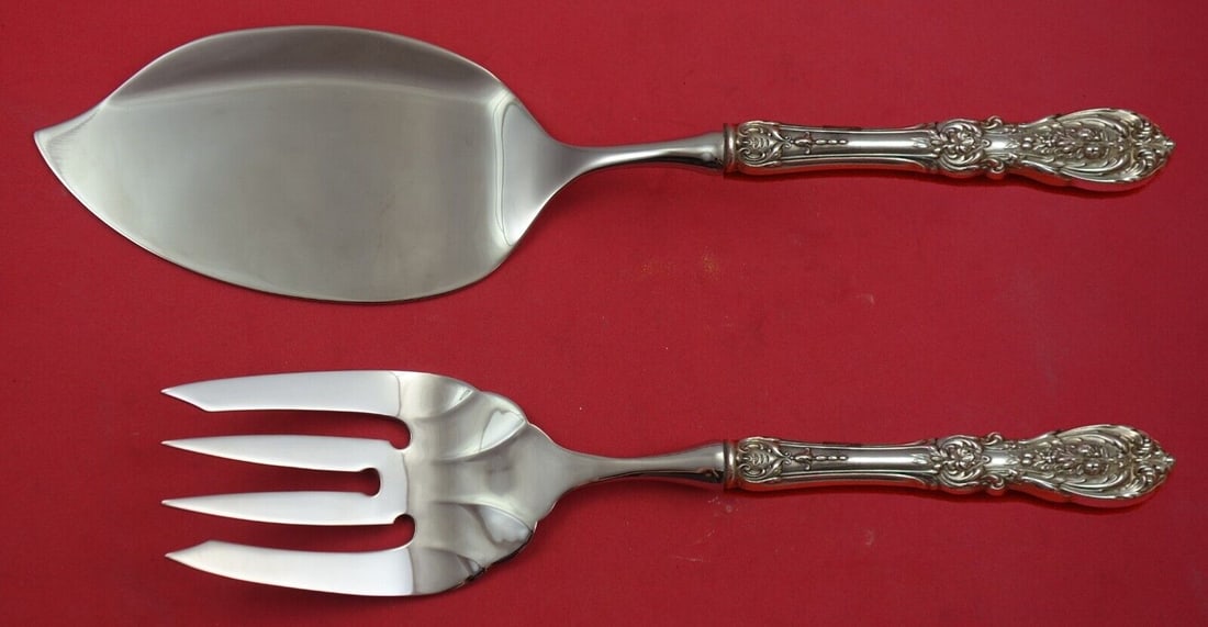 Francis I Old by Reed & Barton Sterling Silver Salmon Serving Set Fish Custom: Francis I Old by Reed & Barton Sterling Silver Salmon Serving Set Fish Custom Francis i- old by reed & barton sterling silver hollow handle with stainless implement salmon serving set 2-piece custom m