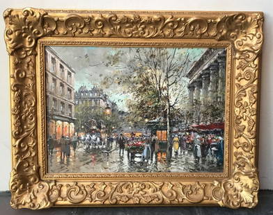 Antoine Blanchard French Original O/C Painting 13" By 18" With Certificate: Antoine Blanchard French Original O/C Painting 13" By 18" With Certificate Date Of Creation: 1900-1949 Original/Licensed Reproduction: Original Framed/Unframed: framed Signed?: Signed Original/Reprodu