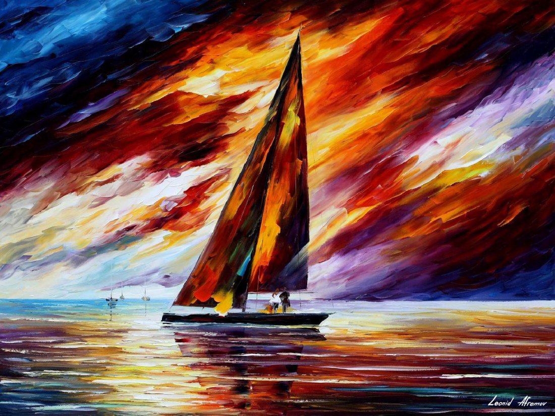 Into The Wilderness - Limited Edition 1/25 by Leonid Afremov: Into The Wilderness - Limited Edition 1/25 by Leonid AfremovThis is a limited edition giclee hand-painted by Leonid Afremov. This is the first giclee of a small edition of 25 paintings. The rest of th