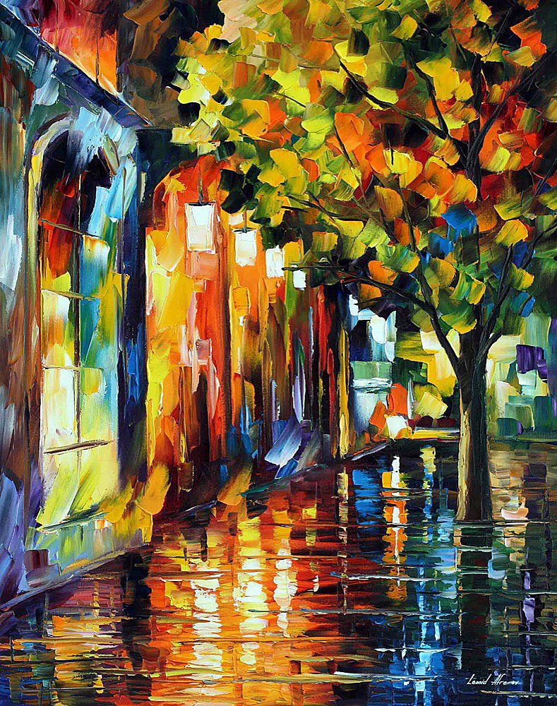 Blues Before Sunrise - Limited Edition 1/25 by Leonid Afremov: Blues Before Sunrise - Limited Edition 1/25 by Leonid AfremovThis is a limited edition giclee hand-painted by Leonid Afremov. This is the first giclee of a small edition of 25 paintings. The rest of t