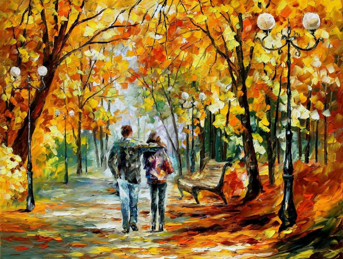 You And Me - Limited Edition 1/25 by Leonid Afremov: You And Me - Limited Edition 1/25 by Leonid AfremovThis is a limited edition giclee hand-painted by Leonid Afremov. This is the first giclee of a small edition of 25 paintings. The rest of the edition