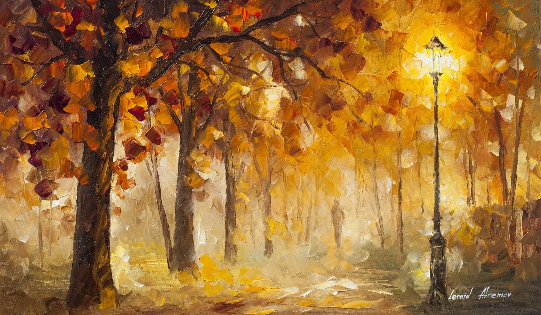 Past The Light - Limited Edition 1/25 by Leonid Afremov: Past The Light - Limited Edition 1/25 by Leonid AfremovThis is a limited edition giclee hand-painted by Leonid Afremov. This is the first giclee of a small edition of 25 paintings. The rest of the edi