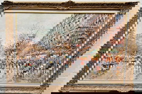 ANTOINE BLANCHARD FRENCH O/C PAINTING WITH PROVENANCE 23"1/2 BY 36": ANTOINE BLANCHARD FRENCH O/C PAINTING WITH PROVENANCE 23"1/2 BY 36" Region Of Origin: FRENCH Artist: Antoine Blanchard Listed By: Rehs Galleries inc Date Of Creation: 1900-1949 Original/Licensed Repro