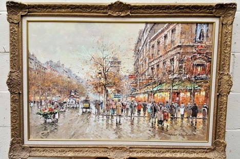 ANTOINE BLANCHARD FRENCH O/C PAINTING WITH PROVENANCE 23"1/2 BY 36": ANTOINE BLANCHARD FRENCH O/C PAINTING WITH PROVENANCE 23"1/2 BY 36" Region Of Origin: FRENCH Artist: Antoine Blanchard Listed By: Rehs Galleries inc Date Of Creation: 1900-1949 Original/Licensed Repro