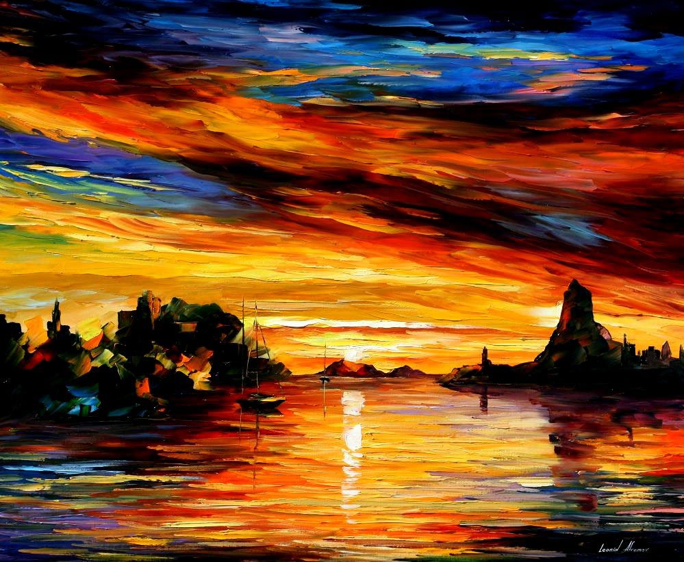Sicily - Catania - Limited Edition 1/25 by Leonid Afremov: Sicily - Catania - Limited Edition 1/25 by Leonid AfremovThis is a limited edition giclee hand-painted by Leonid Afremov. This is the first giclee of a small edition of 25 paintings. The rest of the e