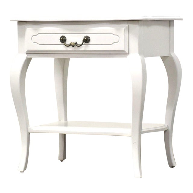 Ethan Allen White Nightstand Auction
