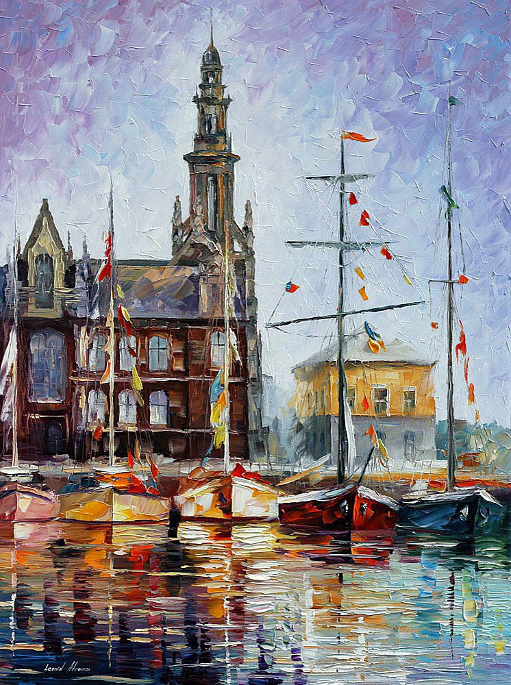 Antwerp - Belgium - Limited Edition 1/25 by Leonid Afremov: Antwerp - Belgium - Limited Edition 1/25 by Leonid AfremovThis is a limited edition giclee hand-painted by Leonid Afremov. This is the first giclee of a small edition of 25 paintings. The rest of the