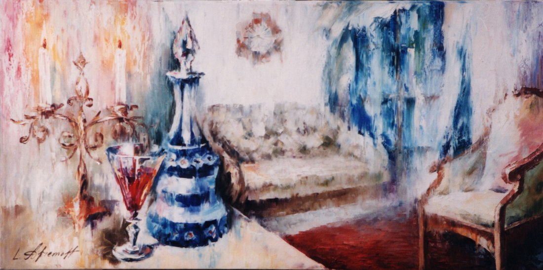 Calmness Of Blue - Limited Edition 1/25 by Leonid Afremov: Calmness Of Blue - Limited Edition 1/25 by Leonid AfremovThis is a limited edition giclee hand-painted by Leonid Afremov. This is the first giclee of a small edition of 25 paintings. The rest of the e