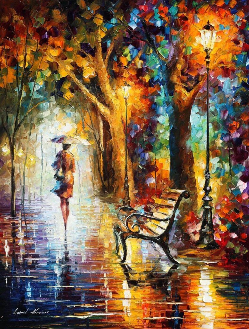 The End Of Patience - Limited Edition 1/25 by Leonid Afremov: The End Of Patience - Limited Edition 1/25 by Leonid AfremovThis is a limited edition giclee hand-painted by Leonid Afremov. This is the first giclee of a small edition of 25 paintings. The rest of th