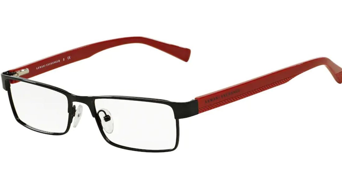 ARMANI EXCHANGE AX1009 6036 Black Rectangle 53 mm Mens Eyeglasses: ARMANI EXCHANGE AX1009 6036 Black Rectangle 53 mm Mens Eyeglasses Frame Color: Black Style: Rectangle Type: Eyeglasses New The BIDHAUS Guarantee: All items in this auction are guaranteed to be 100% au