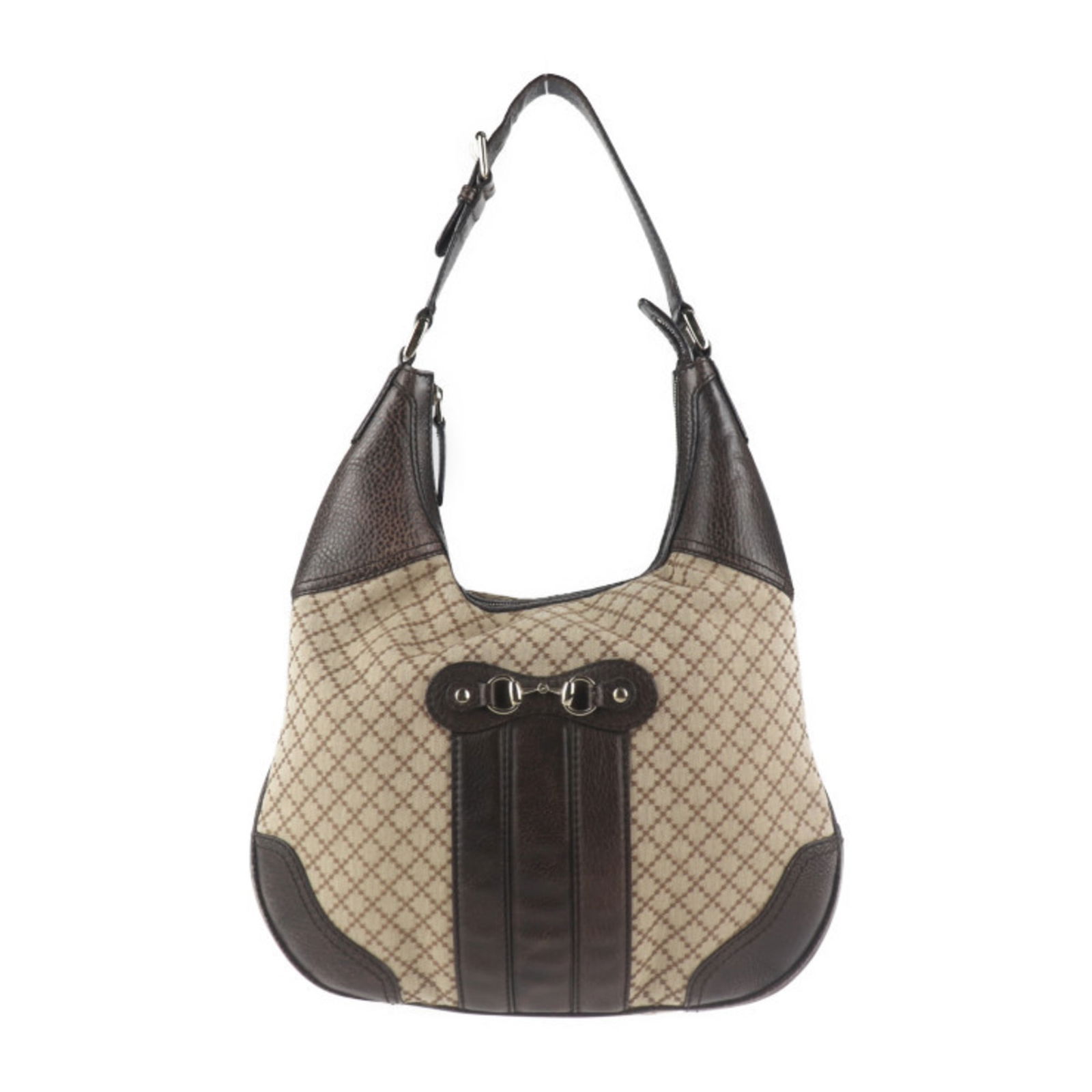 GUCCI Gucci Diamante Horsebit Shoulder Bag 247287 Canvas Leather Beige: GUCCI Gucci Diamante Horsebit Shoulder Bag 247287 Canvas Leather Beige Brand: Gucci Line: Diamante Type: Handbag Shopping bag Shoulder bag Tote bag Material: Canvas Canvas: Color: Beige Closure: Open
