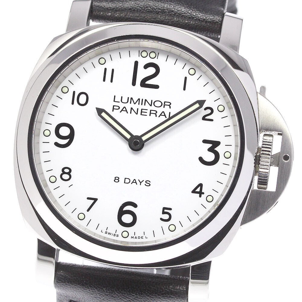 PANERAI PAM00561 Luminor Base 8 Days Acciaio Mens Watch: PANERAI PAM00561 Luminor Base 8 Days Acciaio Mens Watch Type: wristwatch condition rank body rank AB+ Bertrunk AB+ commodity condition glass slight scratches Case Slight scratches small dents (in some