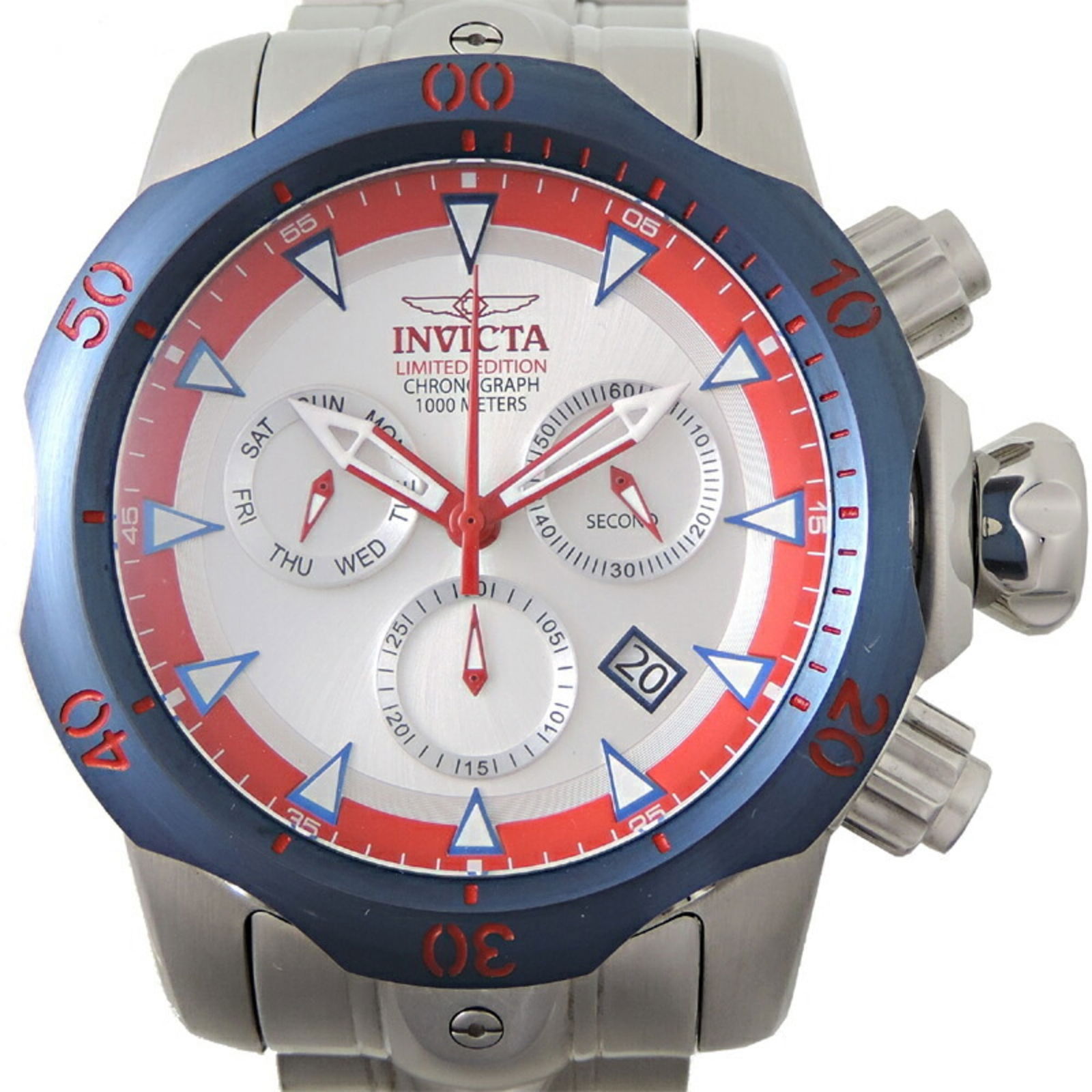 Invicta INVICTA Venom Limited 500 Men's Watch 24246: Invicta INVICTA Venom Limited 500 Men's Watch 24246 Brand: Invicta Type: Wristwatch Gender: Men Material (Case): Stainless steel Material (Band): Stainless steel Color (Dial): Silver Movement: Quartz