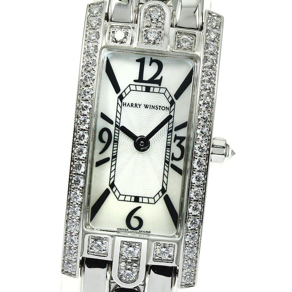 Harry Winston AVCQHM16WW042 Avenue C K18WG Diamond Ladies Watch Pre-Owned: Harry Winston AVCQHM16WW042 Avenue C K18WG Diamond Ladies Watch Pre-Owned Type: wristwatch brandHarry Winston Model nameAvenue C sexWomen case materialK18WG belt materialK18WG dial colorwhite shell ma