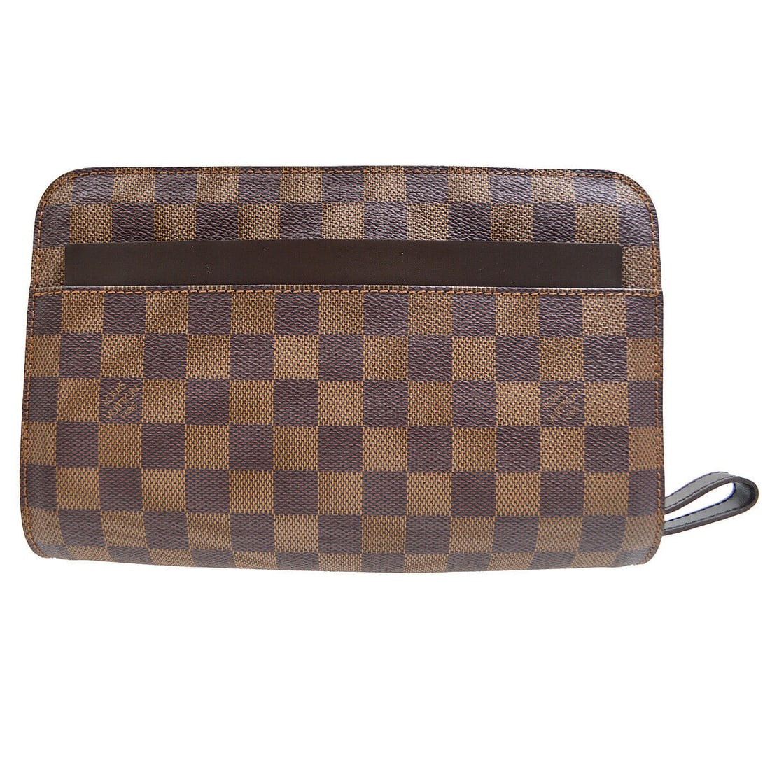 LOUIS VUITTON SAINT LOUIS CLUTCH HAND BAG PURSE DAMIER EBENE N51993 FL0031: LOUIS VUITTON SAINT LOUIS CLUTCH HAND BAG PURSE DAMIER EBENE N51993 FL0031 Bag Width: 10 in Pattern: Louis Vuitton Damier Ebene Closure: Zip Bag Height: 6 in Size: Medium Bag Depth: 2 in Exterior Mate