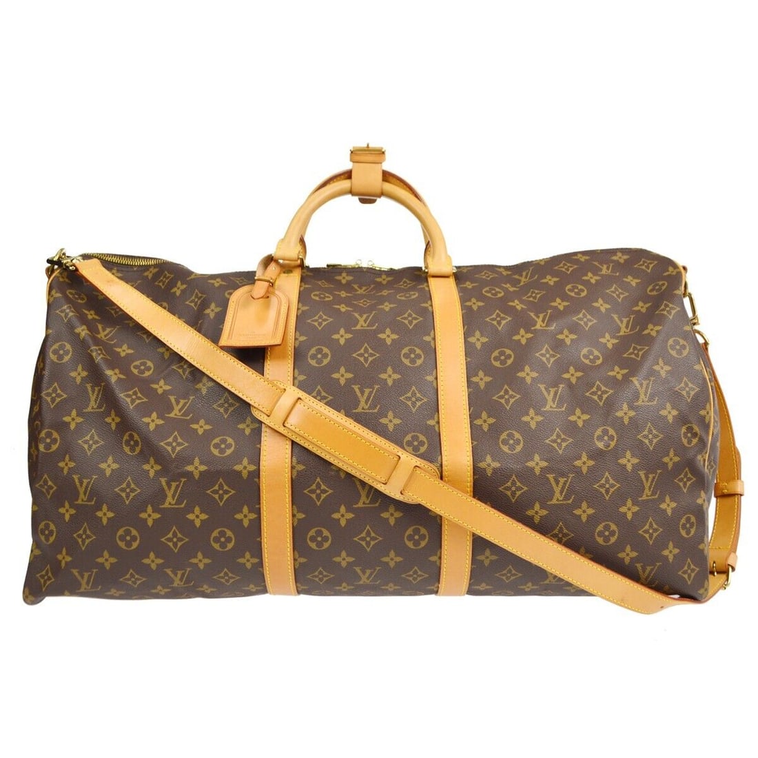Louis Vuitton Keepall Bandouliere 60 Handbag Monogram M41412 TH0956: Louis Vuitton Keepall Bandouliere 60 Handbag Monogram M41412 TH0956 Bag Width: 24 in Pattern: Monogram Closure: Zip Bag Height: 13 in Occasion: Travel Size: Extra Large Handle Style: Double Handles Ha