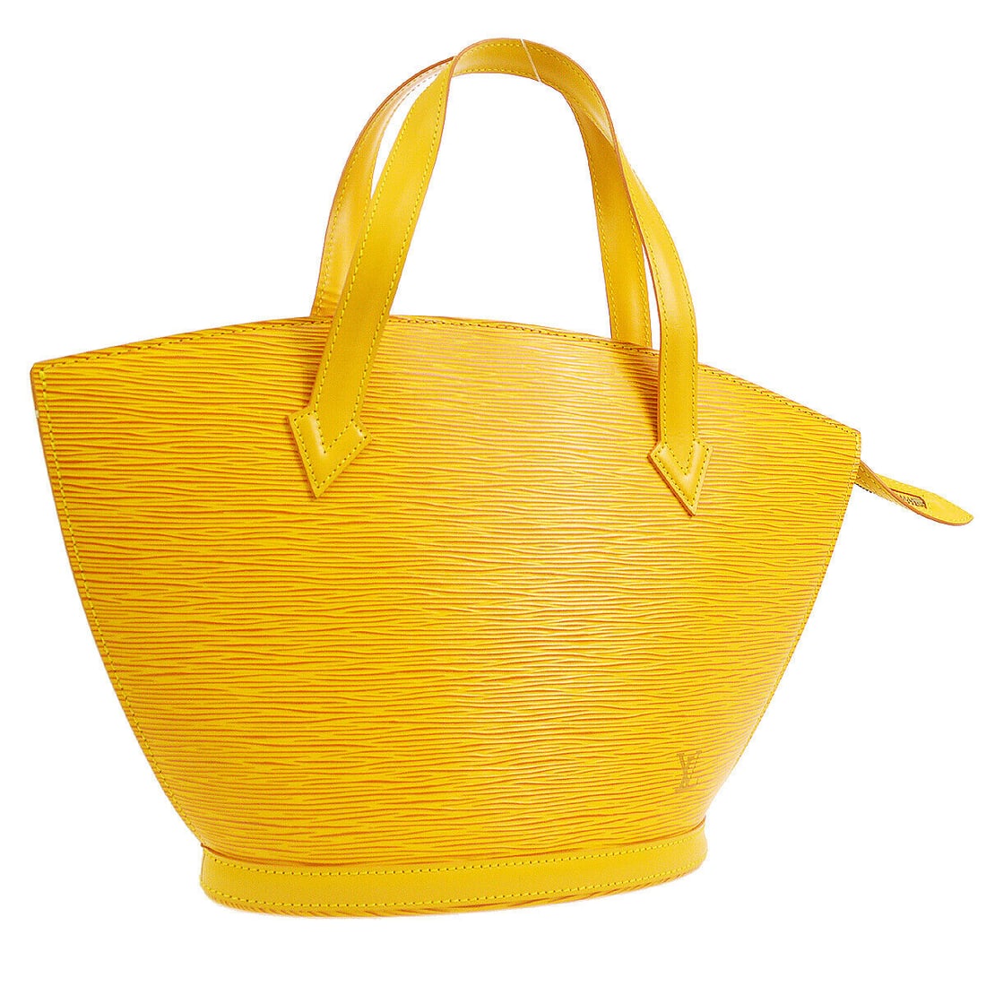 LOUIS VUITTON SAINT JACQUES HAND TOTE BAG YELLOW EPI LEATHER M52279: LOUIS VUITTON SAINT JACQUES HAND TOTE BAG YELLOW EPI LEATHER M52279 Size: Medium Style: Totes & Shoppers Exterior Material: Epi Leather Leather Bag Depth: 3.9 Bag Height: 9.4 Bag Width: 9.1 Exterior C