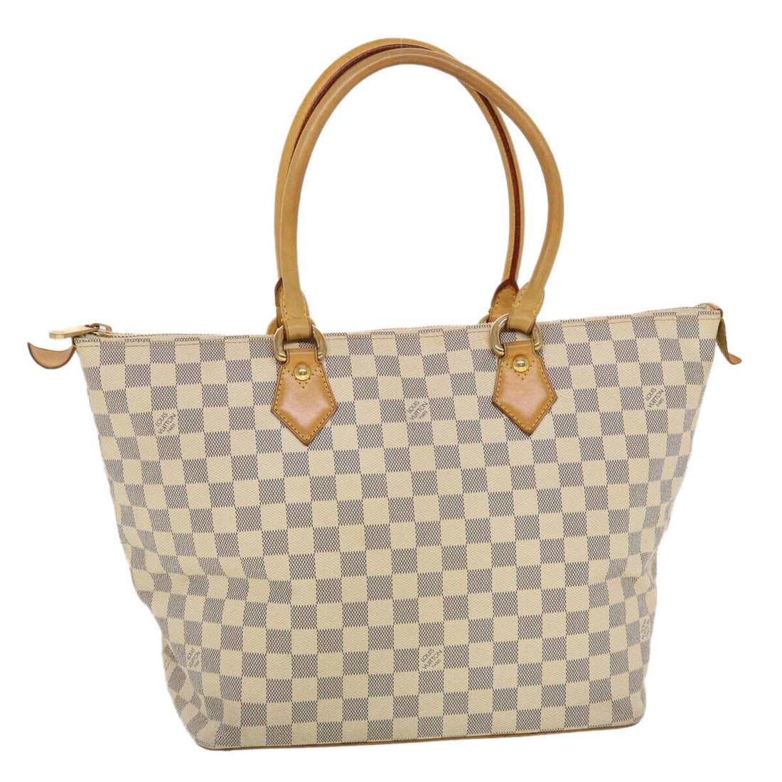 LOUIS VUITTON Damier Azur Saleya MM Tote Bag N51185 LV: LOUIS VUITTON Damier Azur Saleya MM Tote Bag N51185 LV Style: Tote Bag Material: Damier Azur Canvas Exterior Color: Damier Azur Bag Height: 11.2inch(Approx) / 28.5cm(Approx) Bag Depth: 7.3inch(Approx)