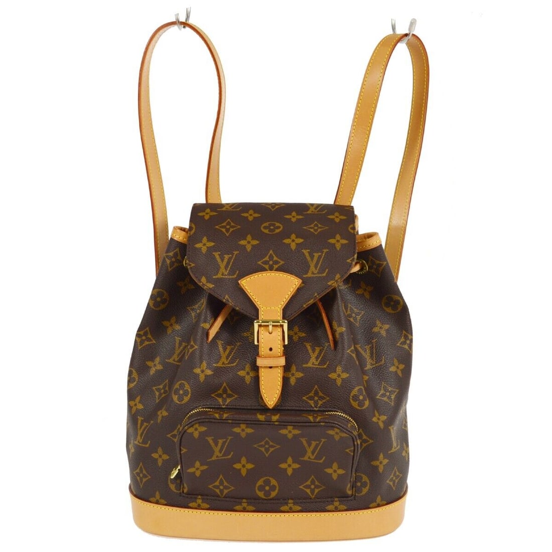 Louis Vuitton Montsouris MM Backpack Monogram M51136 SD1918: Louis Vuitton Montsouris MM Backpack Monogram M51136 SD1918 Bag Width: 9 in Closure: Buckle Drawstring Bag Height: 11 in Size: Medium Bag Depth: 5 in Exterior Material: Monogram Canvas Leather Exterio