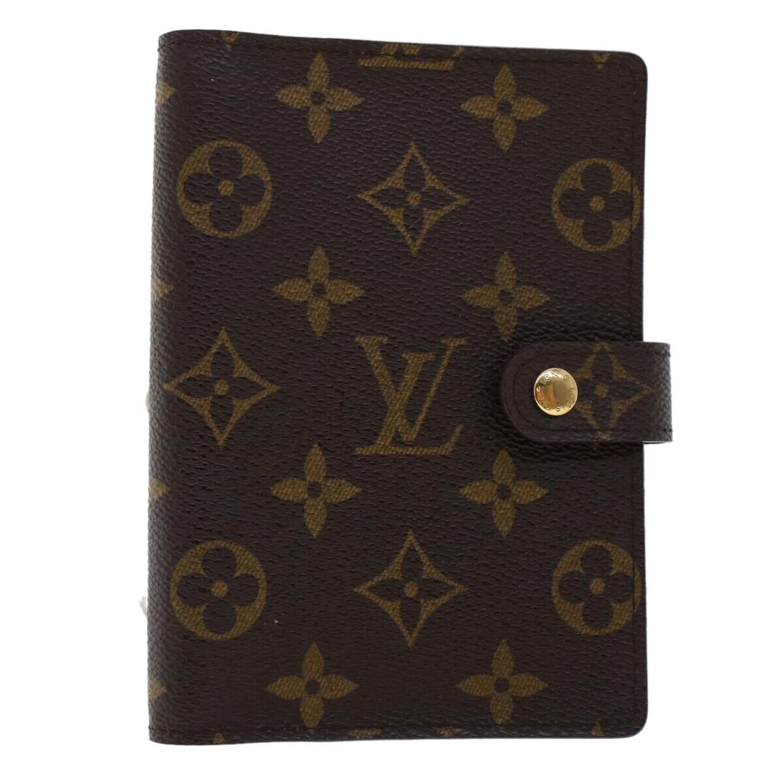 LOUIS VUITTON Monogram Agenda PM Day Planner Cover R20005 LV: LOUIS VUITTON Monogram Agenda PM Day Planner Cover R20005 LV Style: Day Planner Cover Material: Monogram Canvas Color: Monogram Bag Height: 5.7inch(Approx) / 14.5cm(Approx) Bag Depth: 0.6inch(Approx) 