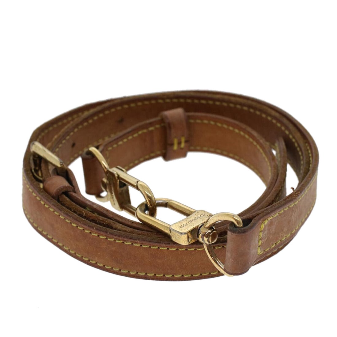 LOUIS VUITTON Shoulder Strap Leather 31.5""-38.2"" Beige LV: LOUIS VUITTON Shoulder Strap Leather 31.5""-38.2"" Beige LV Style: Shoulder Strap Material: Leather Color: Beige Bag Length: 0.8inch(Approx) / 2cm(Approx) Country Of Manufacture: France Type: Shoulder