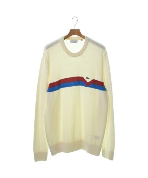 LACOSTE Knitwear/Sweater White 5(Approx. XL): LACOSTE Knitwear/Sweater White 5(Approx. XL) Style: Pullover Color: White "Size (Men's): 5 (XL rank)" Size Type: Regular Type: Knit sweater A: Excellent The BIDHAUS Guarantee: All items in this auctio