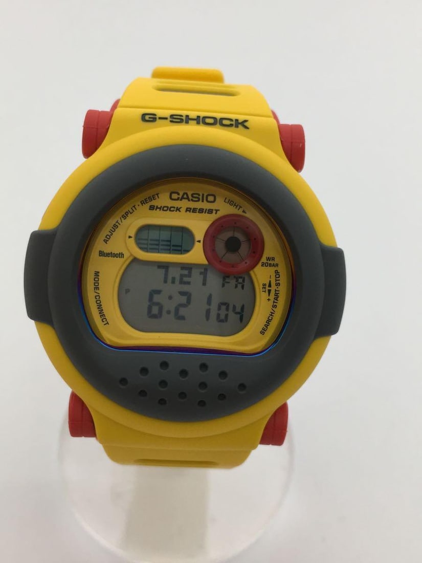 Casio G Shock G B001mve 9jr Quartz Digital Rubber Yellow Mens Watch