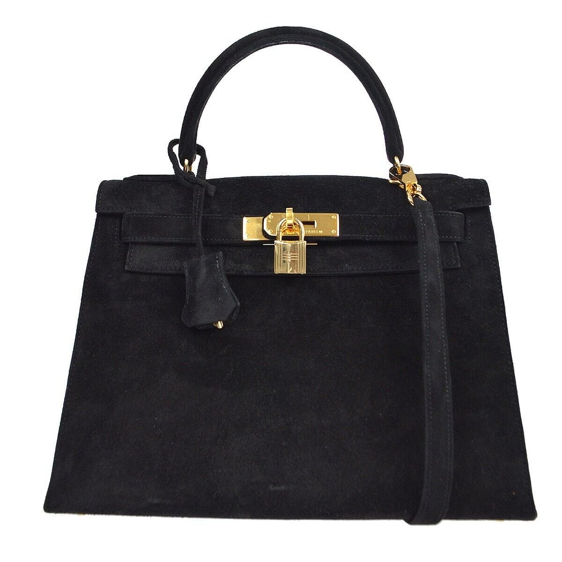 Hermes Kelly 28 Retourne 2way Handbag Purse Black Doblis OY 14D: Hermes Kelly 28 Retourne 2way Handbag Purse Black Doblis OY 14D Bag Width: 11 in Closure: Turn Lock Bag Height: 9 in Handle/Strap Color: Black Occasion: Casual Party/Cocktail Size: Medium Handle Style
